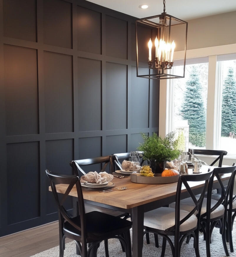 Dining room accent wall Houston TX